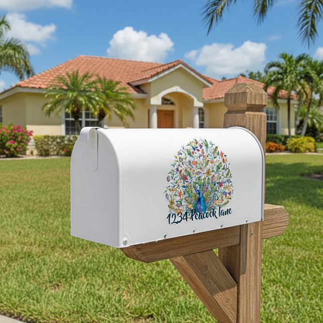 Peacock mailbox sticker (Creator Uploaded)