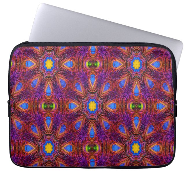 Peacock Mandala... Laptop Sleeve (Front)