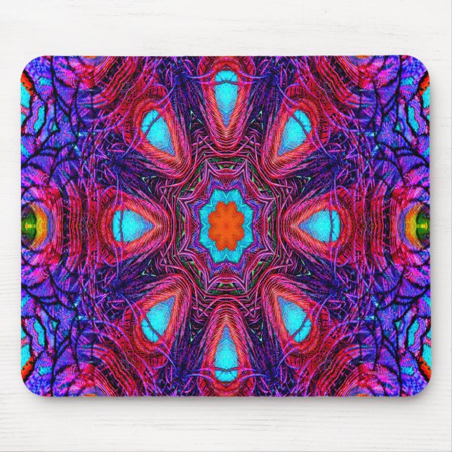 Peacock Mandala... Mouse Mat (Front)