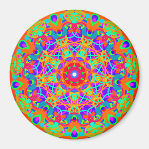 Peacock Mandala Style Magnet