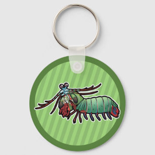 Peacock Mantis Shrimp Key Ring