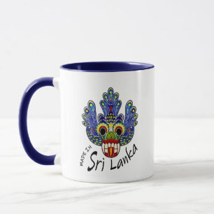 Peacock Mask Sri Lanka Mug