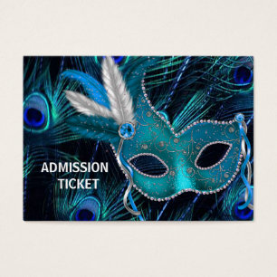 Peacock Masquerade Party Admission Tickets