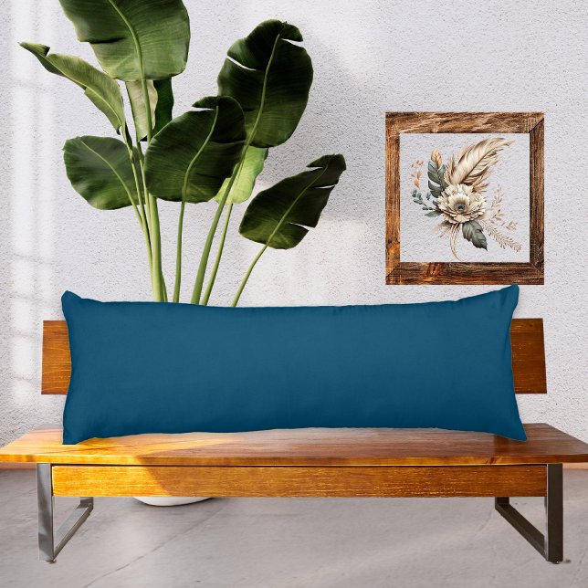 Peacock medium Blue solid colour pillow (Creator Uploaded)