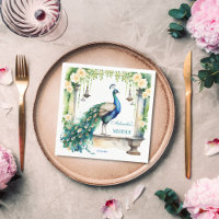 Peacock Mehndi  jasmine Indian wedding tableware