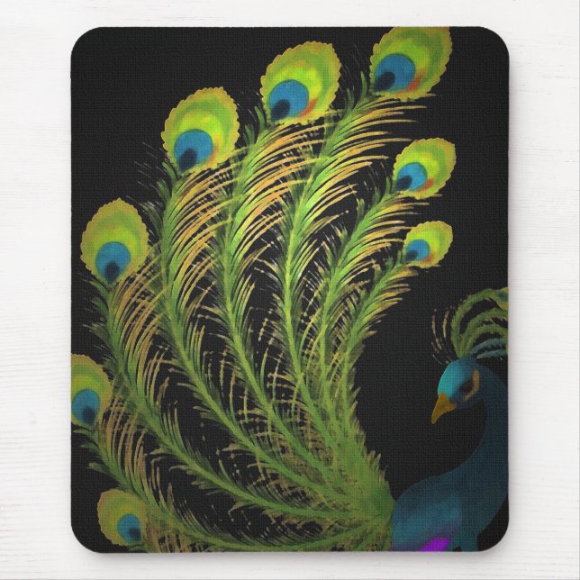 Peacock Mouse Mat (Front)