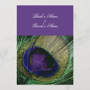 Peacock n purple wedding theme - Create your own Invitation
