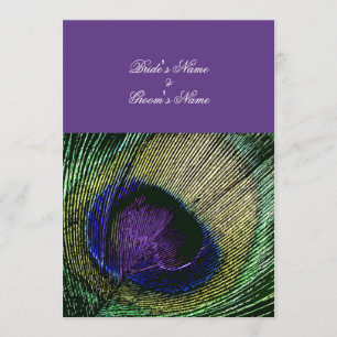 Peacock n purple wedding theme - Create your own Invitation