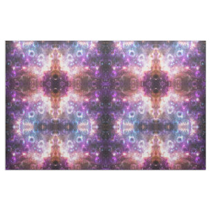 peacock nebula outer space galaxy print fabric