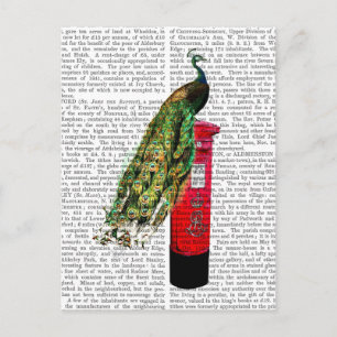 Peacock on Postbox Postcard