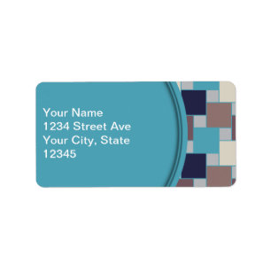 Peacock on the Beach Label