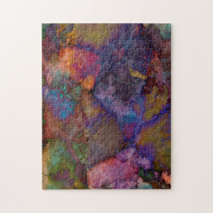 Peacock Ore Chalcopyrite Marble Jigsaw Puzzle