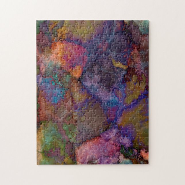 Peacock Ore Chalcopyrite Marble Jigsaw Puzzle (Vertical)