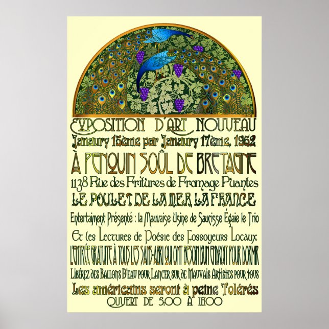 Peacock Pair Print (Front)