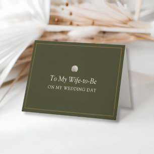 Peacock Palm Wife-to-Be Wedding Day Card