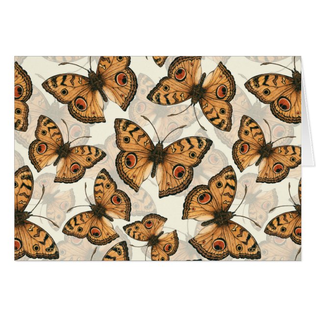 Peacock pansy butterfly pattern (Front Horizontal)