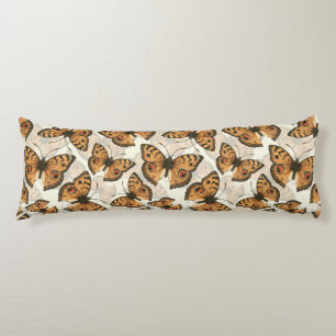 Peacock pansy butterfly pattern body cushion