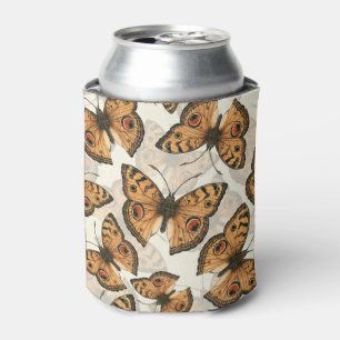 Peacock pansy butterfly pattern can cooler