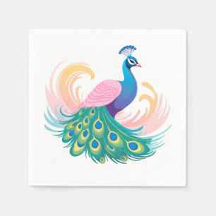 Peacock Paper Napkins