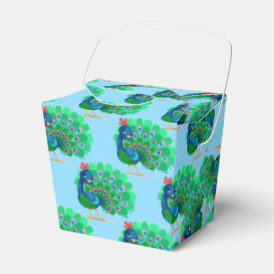 Peacock Party Favour Box
