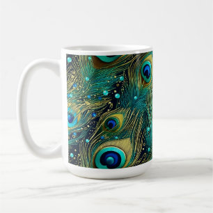 Peacock Passion Throw Pillow Coffee Mug