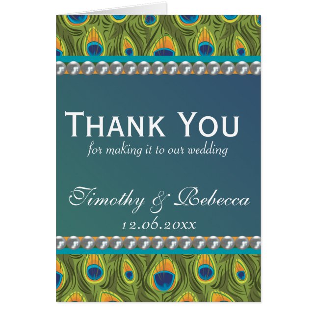 Peacock Pattern and Pearls (Front)