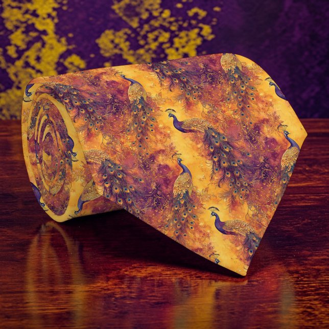 Peacock Pattern Custom Necktie (Creator Uploaded)