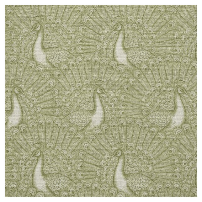 peacock pattern fabric (Swatch)
