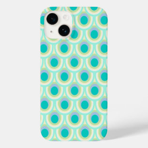 Peacock pattern mint aqua green iphone 5 case