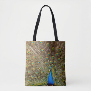 Peacock Pattern Peacock Artwork Painting Animal Ar Tote Bag