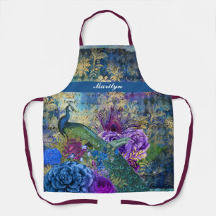 Peacock Peacocks Birds Pretty Trendy Chic Apron