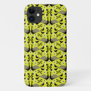 Peacock Peafowl Bird Folk Art        iPhone 11 Case