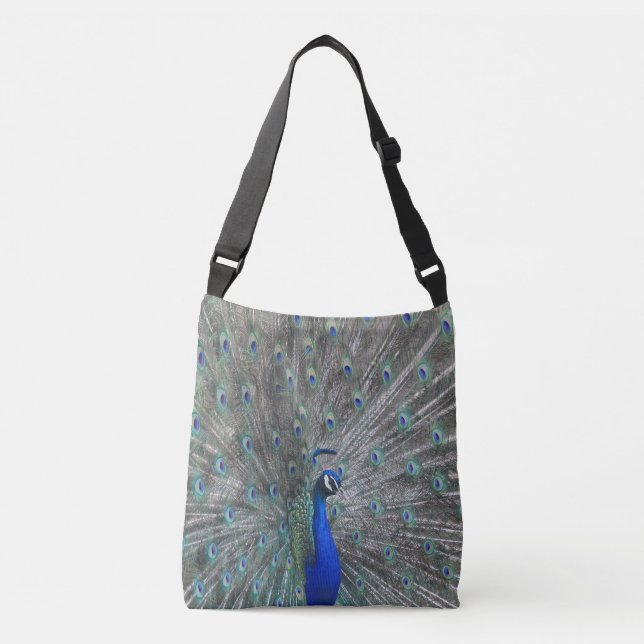 PEACOCK PHOTO CROSSBODY BAG (Front)