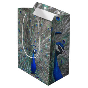 PEACOCK PHOTO PAPER GIFT BAG