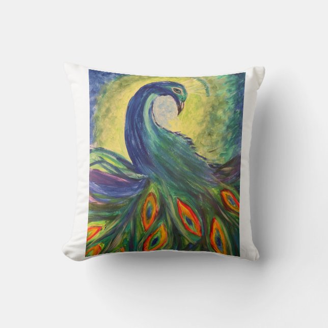 Peacock pillow (Front)