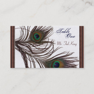 Peacock Placecards