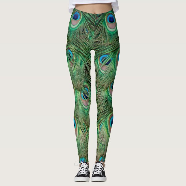 Peacock plumage leggings (Front)