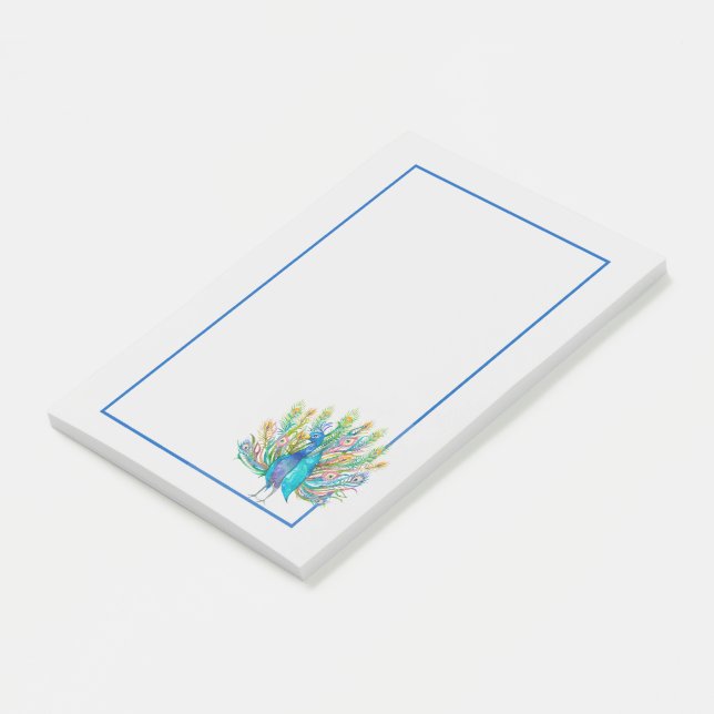 Peacock Post-it Notes (Angled)