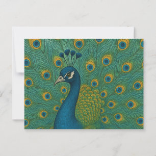 Peacock postcard