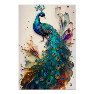 Peacock Poster