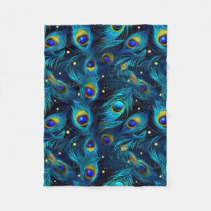 Peacock Pride Fleece Blanket