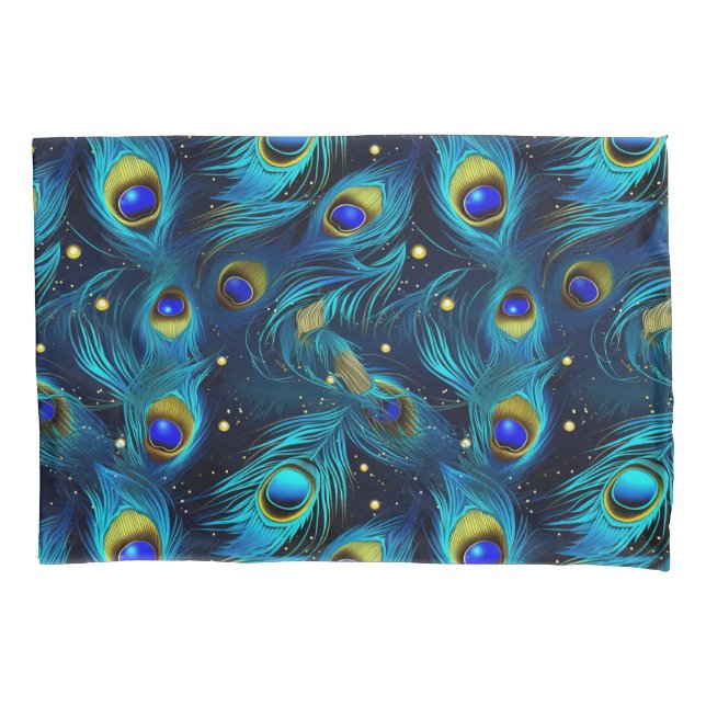 Peacock Pride Pillowcase (Front)