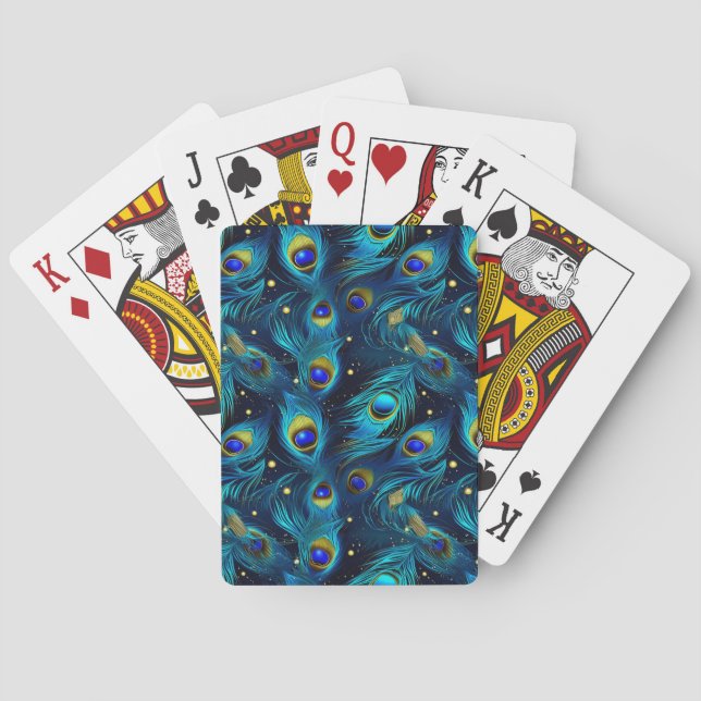 Peacock Pride Playing Cards (Back)