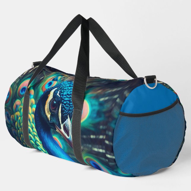 Peacock Profile Duffle Bag (Right Corner)