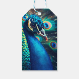 Peacock Profile Gift Tags