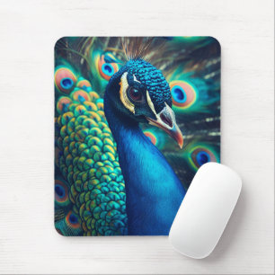 Peacock Profile Mouse Mat