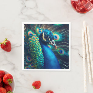 Peacock Profile Napkin