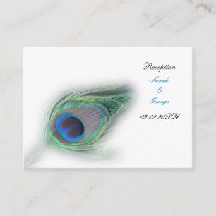 peacock Reception Cards