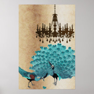 Peacock Roaring 20's Wedding Poster