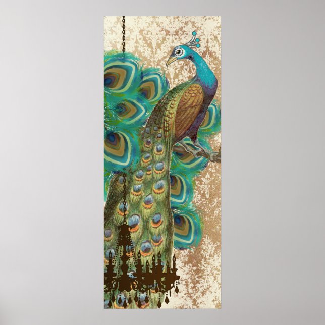 Peacock Roaring 20's Wedding Poster (Front)
